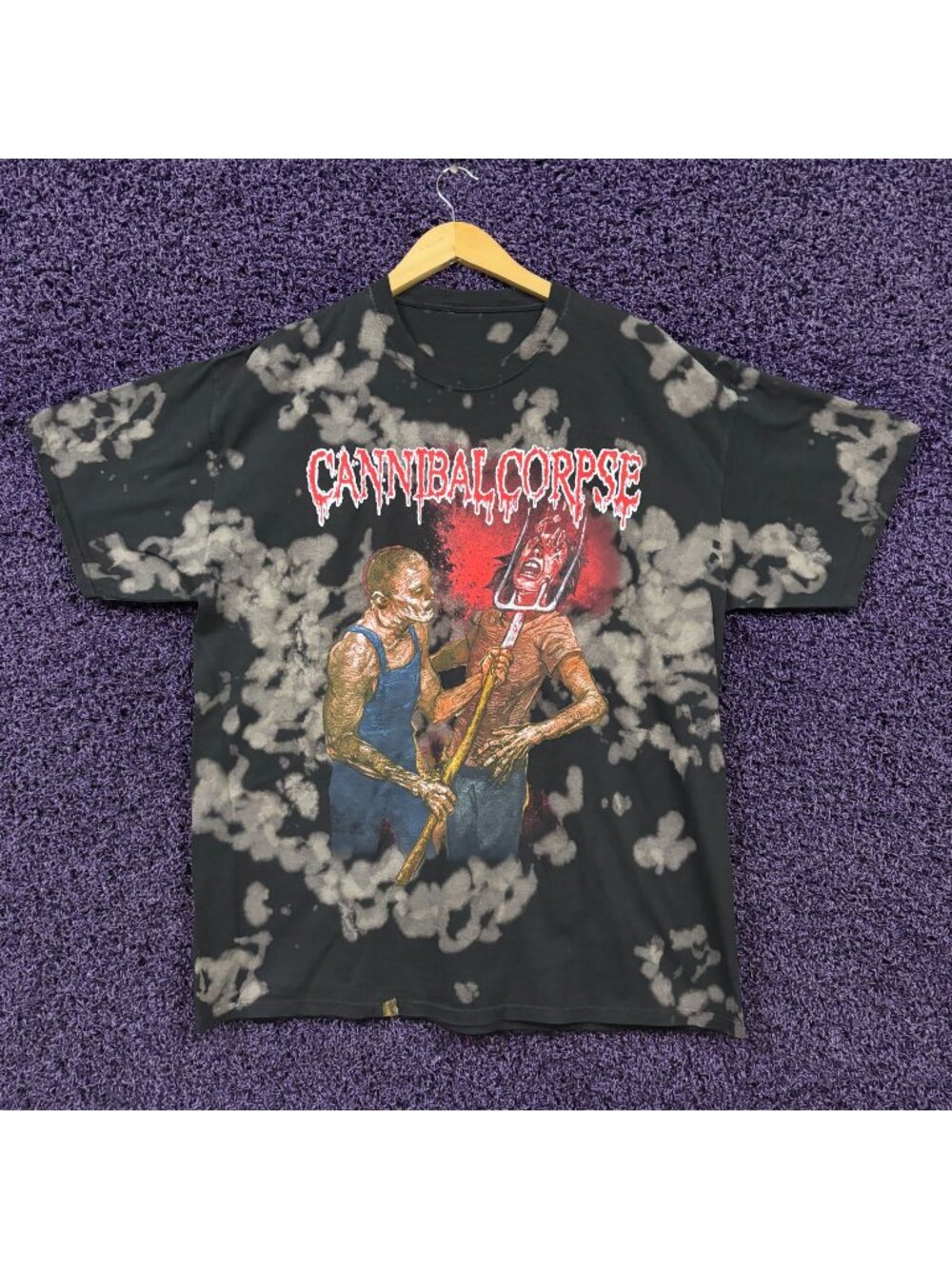Cannibal Corpse North American Tour Tie-Dye T-Shirt Size Extra Large